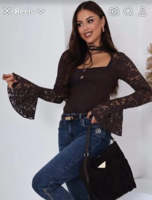 BIBIONE Bodysuit Black and Chocolate