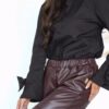Dark Chocolate BIBIONE blouse - Image 3