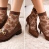 Elegant Lace Ankle Socks - Image 2