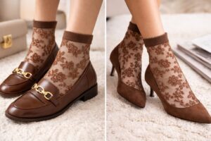 Alternative view of Elegant Lace Ankle Socks