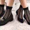Elegant Lace Ankle Socks - Image 4