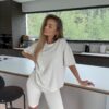 Oversized T-Shirt & Biker Shorts Set - Image 2