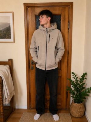 Alternative view of Beige Hoodie