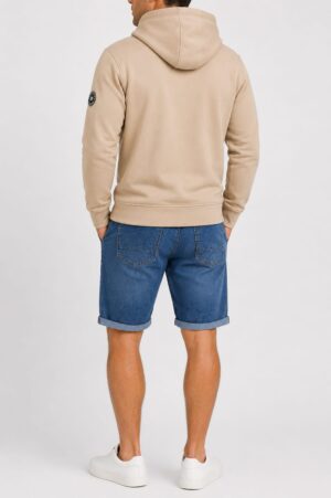 Alternative view of MEN'S DENIM SHORTS WITH ELASTIC WAIST & DRAWSTRING