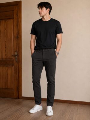 ELEGANT MEN'S TROUSERS – CHOCOLATE BROWN