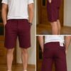 VANKEL JEANS SHORTS // BURGUNDY // LIGHT BLUE // KHAKI // WHITE - Image 3