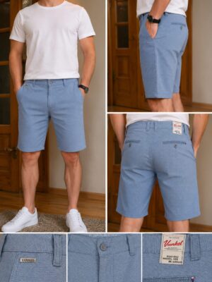 VANKEL JEANS SHORTS // BURGUNDY // LIGHT BLUE // KHAKI // WHITE