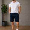  MEN'S VANKEL JEANS SHORTS – NAVY BLUE 
