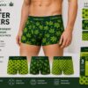 Men’s 3 Pack Leaf Print Boxer Shorts - Image 3