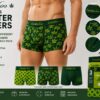 Men’s 3 Pack Leaf Print Boxer Shorts - Image 5