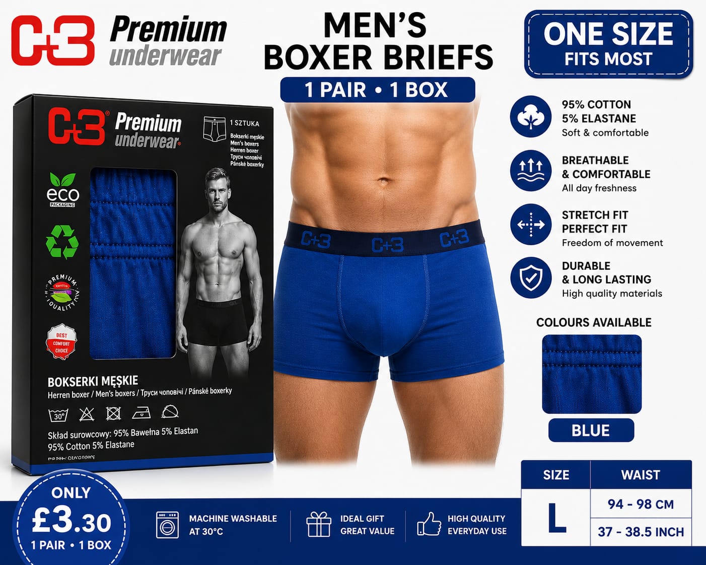 Men’s Cotton Boxer