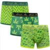 Men’s 3 Pack Leaf Print Boxer Shorts - Image 2