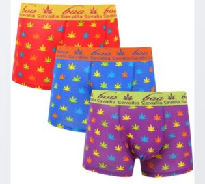 Men’s 3 Pack Leaf Print Boxer Shorts